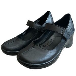 Sonoma Life + Style Black Leather Mary Jane Comfort Shoes Women’s 7. NWOT